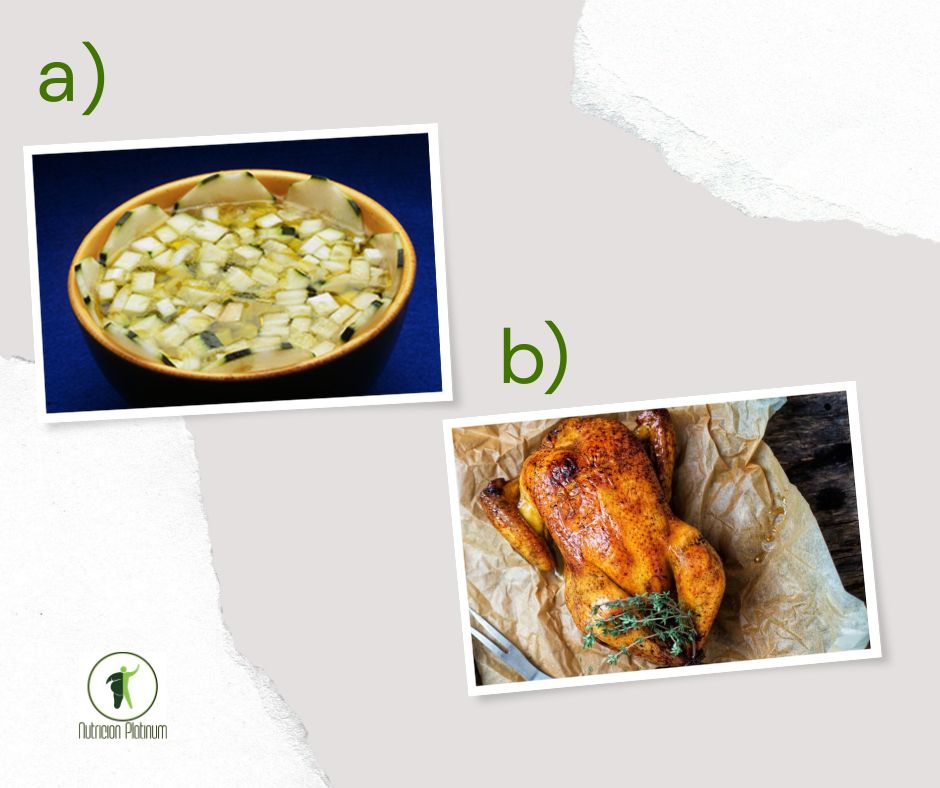 Gazpacho de Almería acompañado de POLLO ASADO